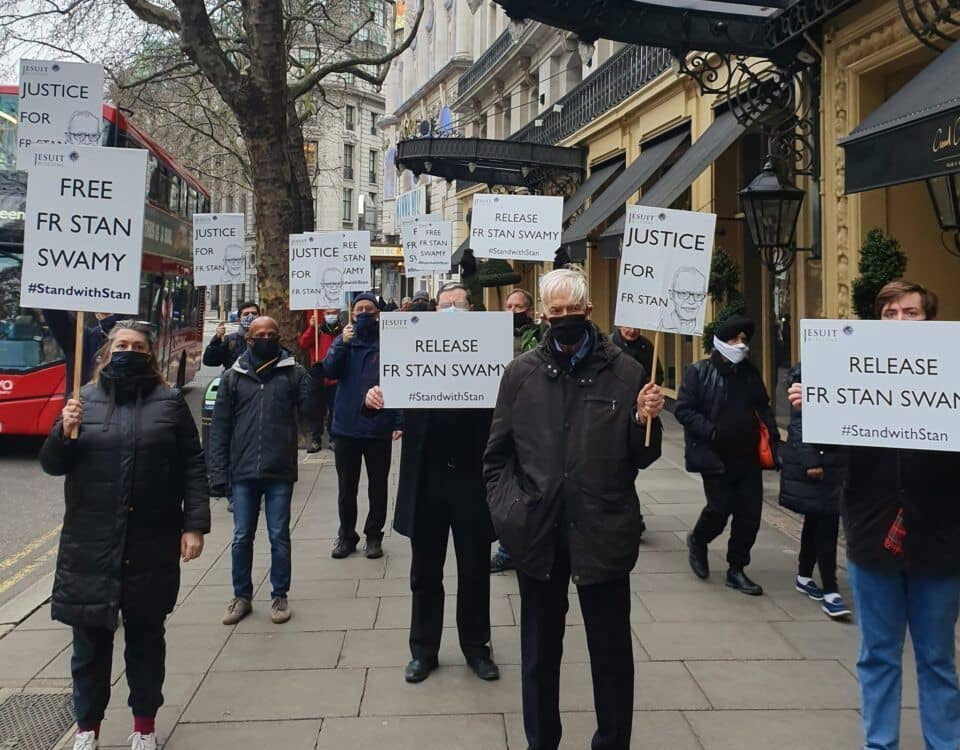 Fr Stan Swamy protest